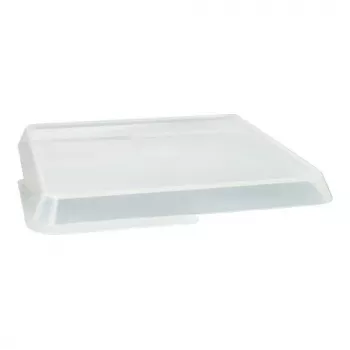 PAPSTAR Circulware kvadratni pokrov posode, prozoren, polipropilen s 30 % mineralnih polnil, 1 kos (97024)