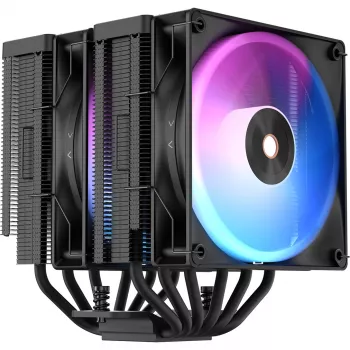 Ocypus Delta A62 ARGB črn 120 mm PWM ventilator ohišja