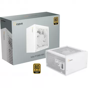 OCYPUS Iota P1000 1000W 80 PLUS Gold popolnoma modularno napajalnik ATX 3.0 - bel