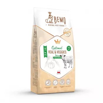 BEMO Optimal teletina & zelenjava Medium/Large - suha hrana za pse - 15kg