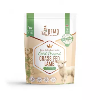 BEMO hladno stiskana suha hrana za pse z jagnjetino travniško rejenih ovac 1kg
