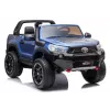 LEAN CARS Toyota Hilux DK-HL850 električni avtomobilček za otroke, lakirano moder, 4x4, 2-sedež, daljinsko upravljanje, LED luči, MP3, Bluetooth