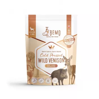 BEMO hladno stisnjena suha hrana za pse z divjačino – 1kg