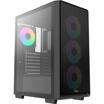 Ocypus Gamma C60 ARGB ohišje za PC srednje velikosti – kaljeno steklo, črno