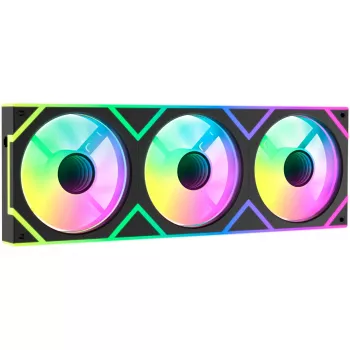 OCYPUS Gamma F36 ARGB Reverse Blade 120mm PWM ventilator 3 kos, črn