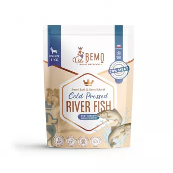 BEMO hladno stisnjena suha hrana za pse iz rečnih rib Mono 1kg