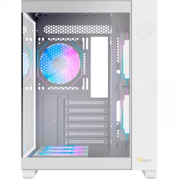 Ocypus Iota C70 ARGB belo panoramsko stekleno ohišje za PC srednje velikosti