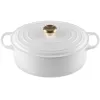 Le Creuset litoželezna ovalna posoda 31cm / 6,3L, bela