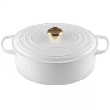 Le Creuset litoželezna ovalna posoda 31cm / 6,3L, bela