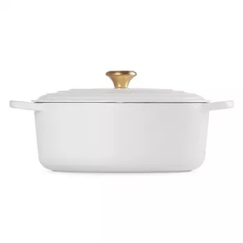 Le Creuset litoželezna ovalna posoda 31cm / 6,3L, bela