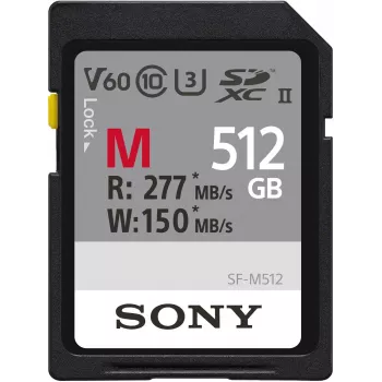 Sony M-Series SDXC 512GB UHS-II pomnilniška kartica, C10, U3, V60 (SFM512.SYM)