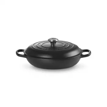 LE CREUSET litoželezna ponev 30cm 3,5L mat črna