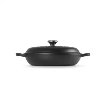 LE CREUSET litoželezna ponev 30cm 3,5L mat črna