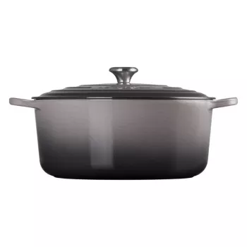 LE CREUSET litoželezna okrogla posoda 34cm, 12L, siva