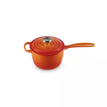 Le Creuset litoželezna kozica 16cm, 1,5L, oranžna