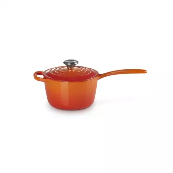Le Creuset litoželezna kozica 16cm, 1,5L, oranžna