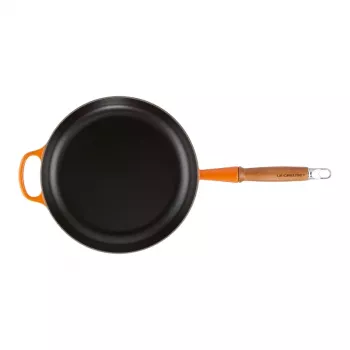 Le Creuset litoželezna ponev z lesenim ročajem 28 cm Volcanic Orange