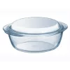 Pyrex Essentials 3L okrogla steklena posoda s pokrovom, borosilikatno steklo, Ø22cm