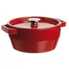 Pyrex litoželezna okrogla posoda za pečenje 2,2L, Ø20cm, rdeča