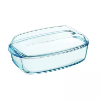 PYREX steklena posoda s pokrovom 4,5L pravokotna Essentials 33x20x14cm