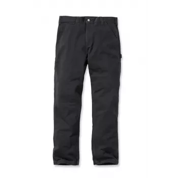 Carhartt Washed Twill Dungaree delovne hlače črne Relaxed Fit