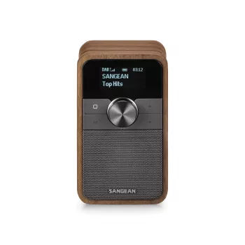 Sangean DDR-8 prenosni DAB+ radio z zaključkom iz pravega orehovega lesa