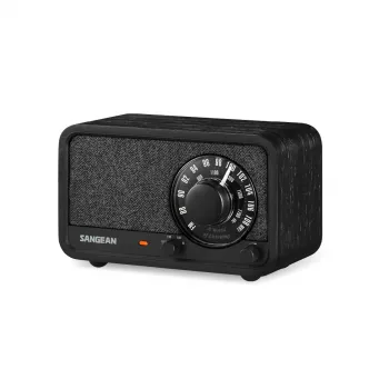 Sangean WR-8 FM radio z ohišjem iz masivnega lesa, Midnight Oak
