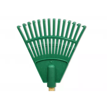 HORTUS majhne ročne grablje z ročajem zelene 20 cm 14 zob