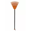 HORTUS majhne ročne grablje z ročajem, oranžne, glava 20 cm, 14 zob
