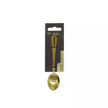 ASI COLLECTION čajni žlički 2 kosa zlati 1,5 mm