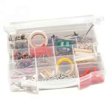 CURVER DIY organizator škatla s 17 predali 26,4x26,7x7,1 cm