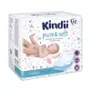 Kindii Pure & Soft previjalne podloge 60x60 cm, paket 10 kosov, nepremočljive enkratne podloge, bele
