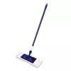 YORK Smart ploščati brisalec 45x15 cm s teleskopsko palico 74-130 cm, mikrofibra, sivo/modro