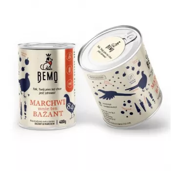 BEMO Marchwi mnie ten Bażant Mono - mokra hrana za pse - 400g