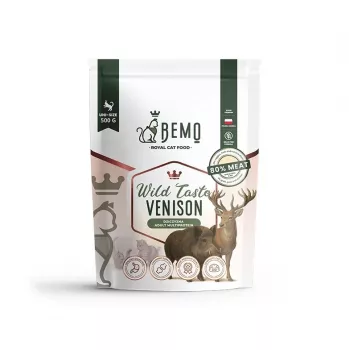 BEMO Cat Wild Taste Venison - suha hrana za mačke - 500g