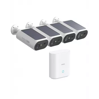 AOSU pametna varnostna kamera SolarCam P1 SE sistem komplet s 4 kamerami