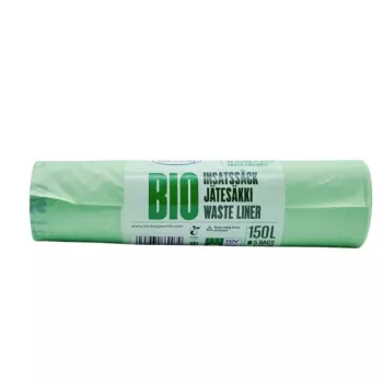 BioBag kompostirne vrečke za smeti 125/150L, 5 na zvitek, 75x115 cm, zelene