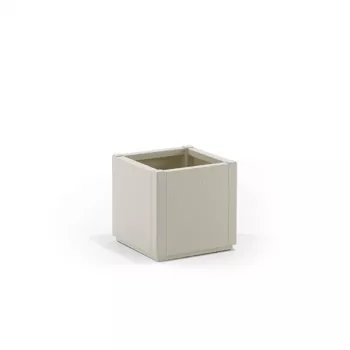 STEFANPLAST cvetlična korita Square Ethica 36x36x35 cm bela