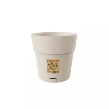 STEFANPLAST Cvetlični lonec s podstavkom Ethica Ø20x19cm bel