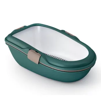 STEFANPLAST Furba Chic Maxi mačje stranišče 69,5x47x26 cm zeleno/svetlo sivo