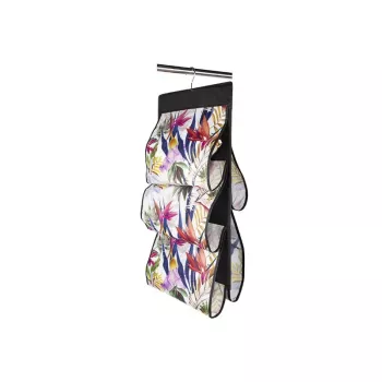 ORDINETT viseči organizator za 5 torbic Floral Beauty