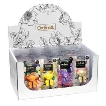 ORDINETT Flavoured držalo za kovance nakupovalnega vozička opica, sortirano