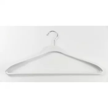 ORDINETT obešalnika 2 kosa plastična Soft Touch 45cm sortirano črna modra svetlo siva bela