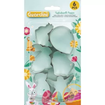 Set modelčkov za velikonočne piškote in medenjake GUARDINI 6 kosov 5-6x2cm