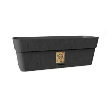 STEFANPLAST Ethica cvetlična korita s podstavkom 50x18x17 cm siva