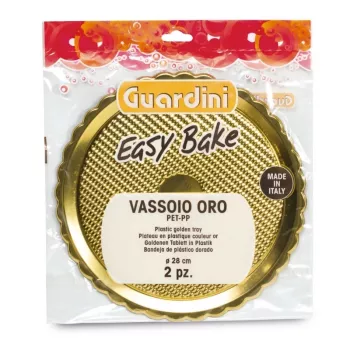 Plastični pladnji GUARDINI Easy Bake Gold, set 2 kosov Ø28cm