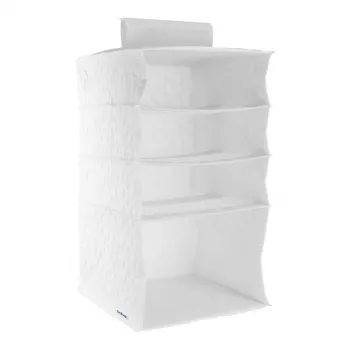 Viseči organizator ORDINETT s 4 policami 30x30x50cm bombaž