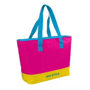 GIOSTYLE termo torba Beach Fluo Tote sortirano, 24L, zelena/roza/rumena/svetlomodra
