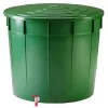 STEFANPLAST deževna posoda 500L s pokrovom in pipo Ø100x85cm zelena