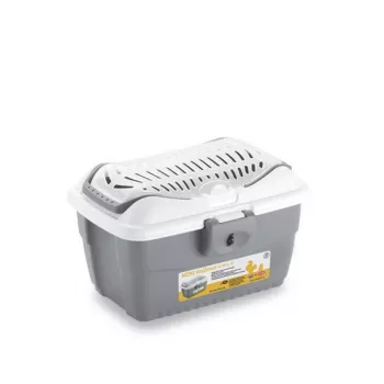 STEFANPLAST transportna škatla Mini Gulliver 40x30x24cm bela/siva
